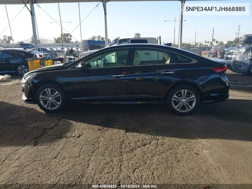 2018 Hyundai Sonata Sel VIN: 5NPE34AF1JH668885 Lot: 40636622