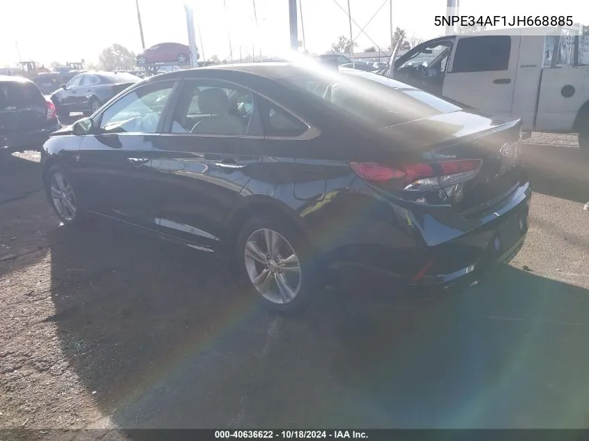 2018 Hyundai Sonata Sel VIN: 5NPE34AF1JH668885 Lot: 40636622