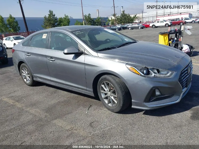 5NPE24AF6JH675981 2018 Hyundai Sonata Se