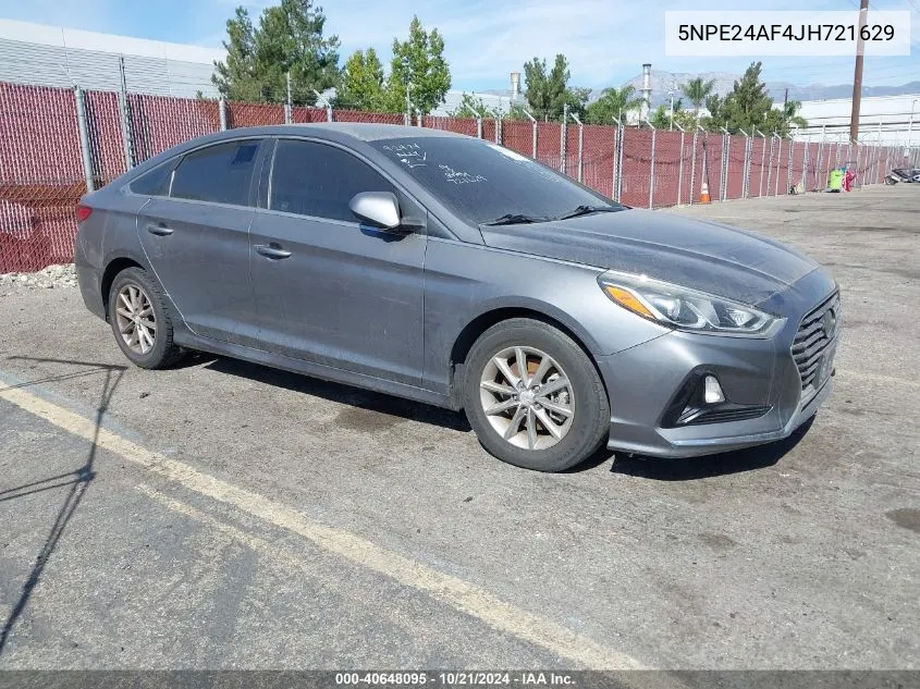 2018 Hyundai Sonata Se VIN: 5NPE24AF4JH721629 Lot: 40648095