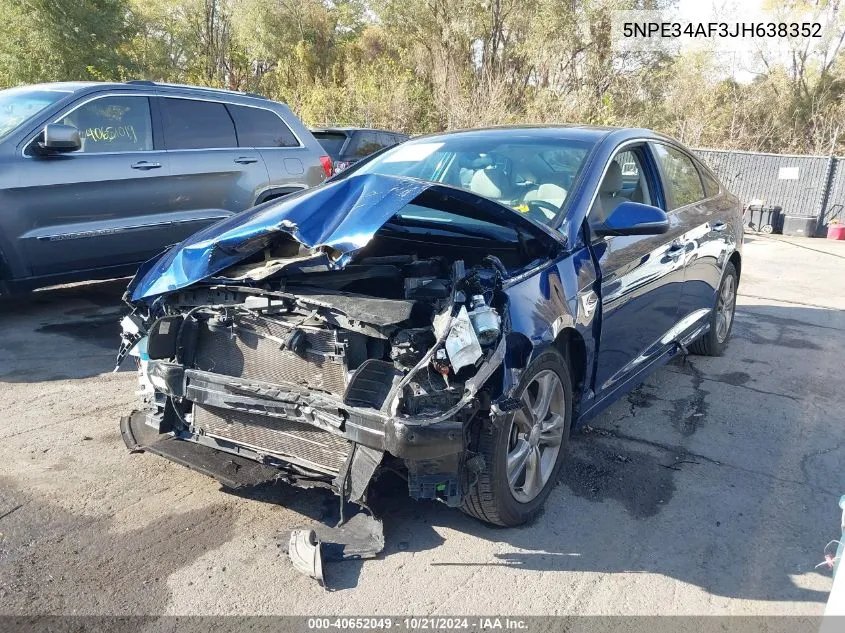 5NPE34AF3JH638352 2018 Hyundai Sonata Sel