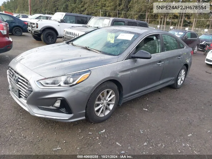 2018 Hyundai Sonata Se VIN: 5NPE24AF2JH678554 Lot: 40655258