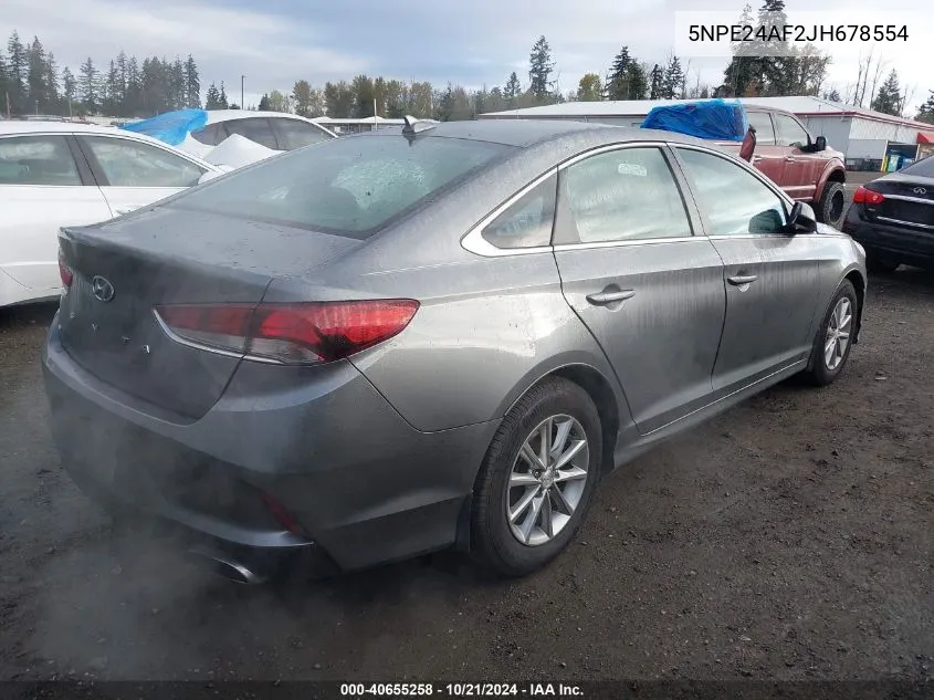 5NPE24AF2JH678554 2018 Hyundai Sonata Se