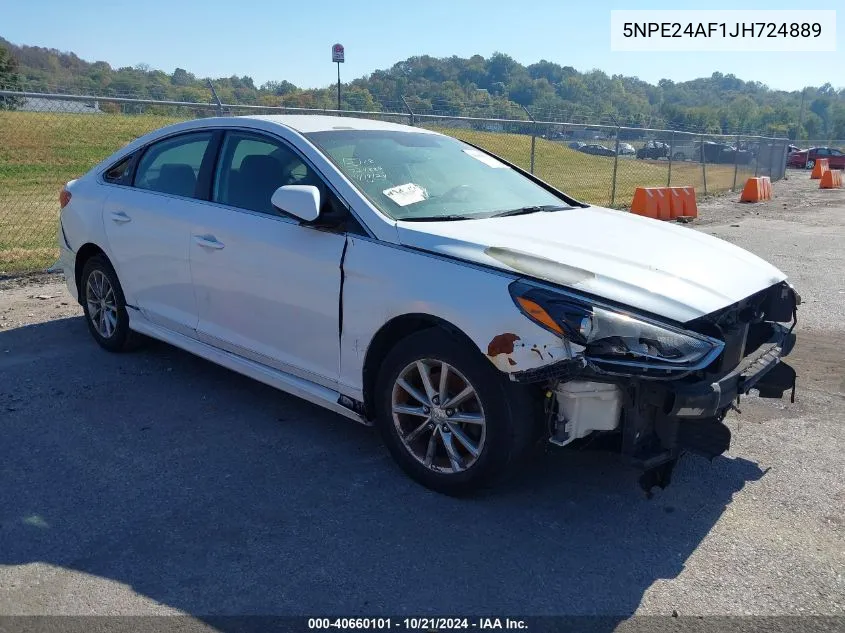 5NPE24AF1JH724889 2018 Hyundai Sonata Se