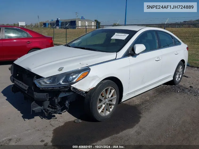 5NPE24AF1JH724889 2018 Hyundai Sonata Se