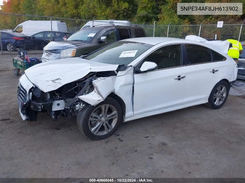 2018 Hyundai Sonata Sel VIN: 5NPE34AF8JH613902 Lot: 40668045