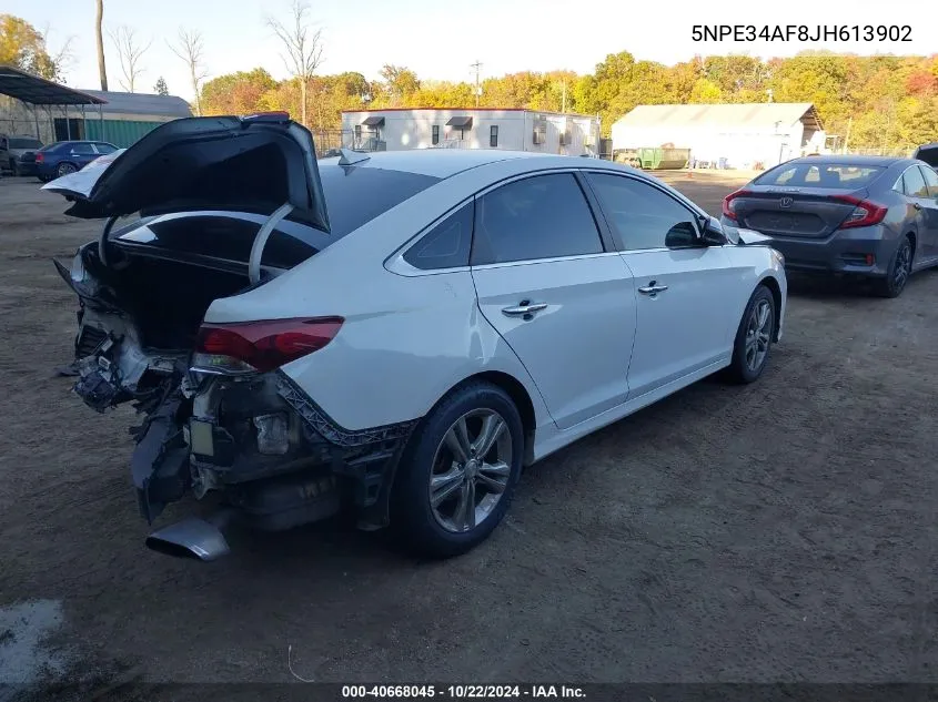 2018 Hyundai Sonata Sel VIN: 5NPE34AF8JH613902 Lot: 40668045