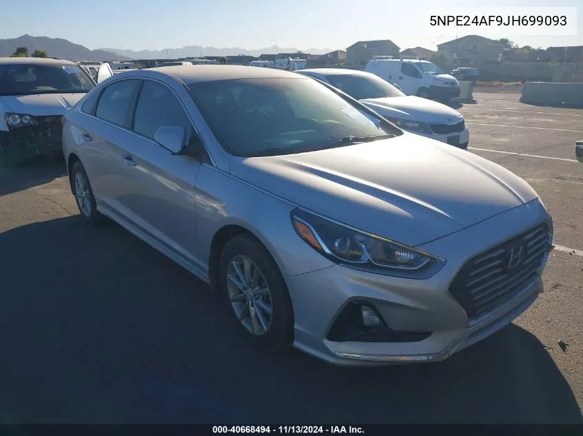 2018 Hyundai Sonata Se VIN: 5NPE24AF9JH699093 Lot: 40668494