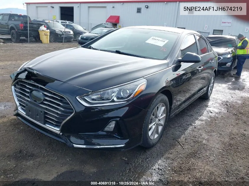 2018 Hyundai Sonata Se VIN: 5NPE24AF1JH674219 Lot: 40691318