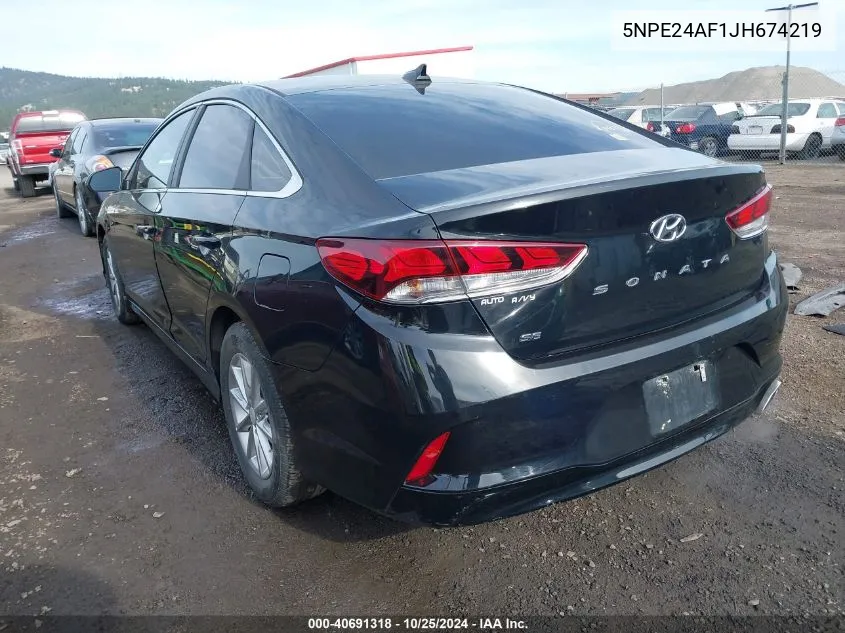 2018 Hyundai Sonata Se VIN: 5NPE24AF1JH674219 Lot: 40691318