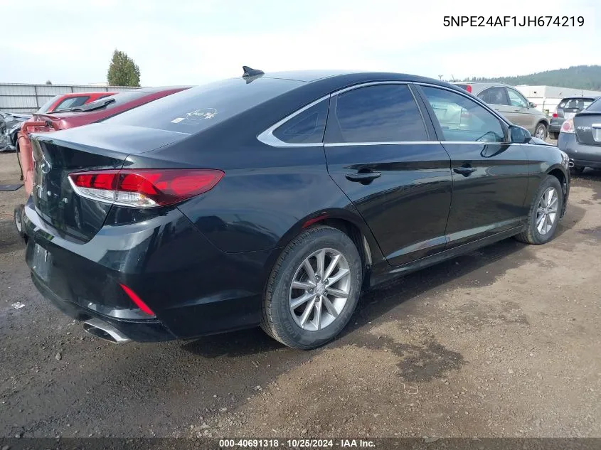 2018 Hyundai Sonata Se VIN: 5NPE24AF1JH674219 Lot: 40691318