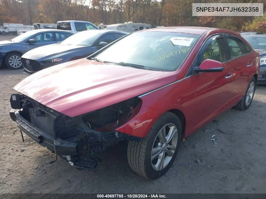 5NPE34AF7JH632358 2018 Hyundai Sonata Sel