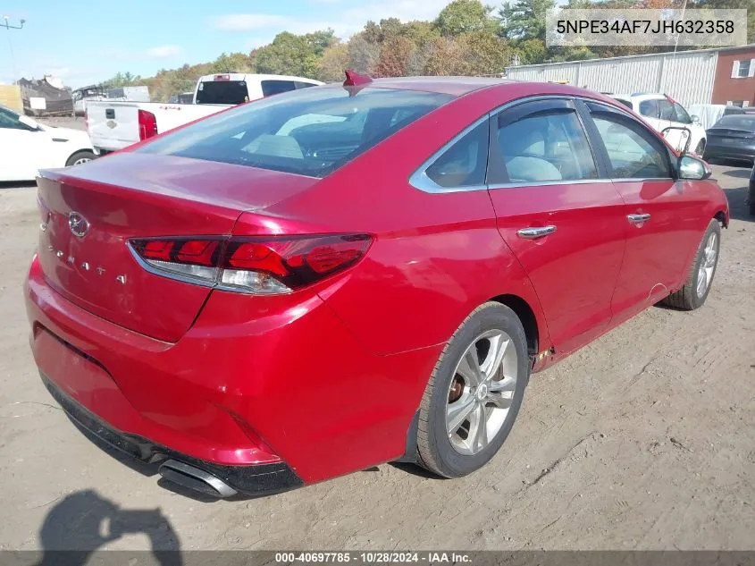 5NPE34AF7JH632358 2018 Hyundai Sonata Sel