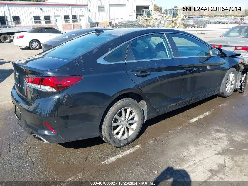 2018 Hyundai Sonata Se VIN: 5NPE24AF2JH647014 Lot: 40700592