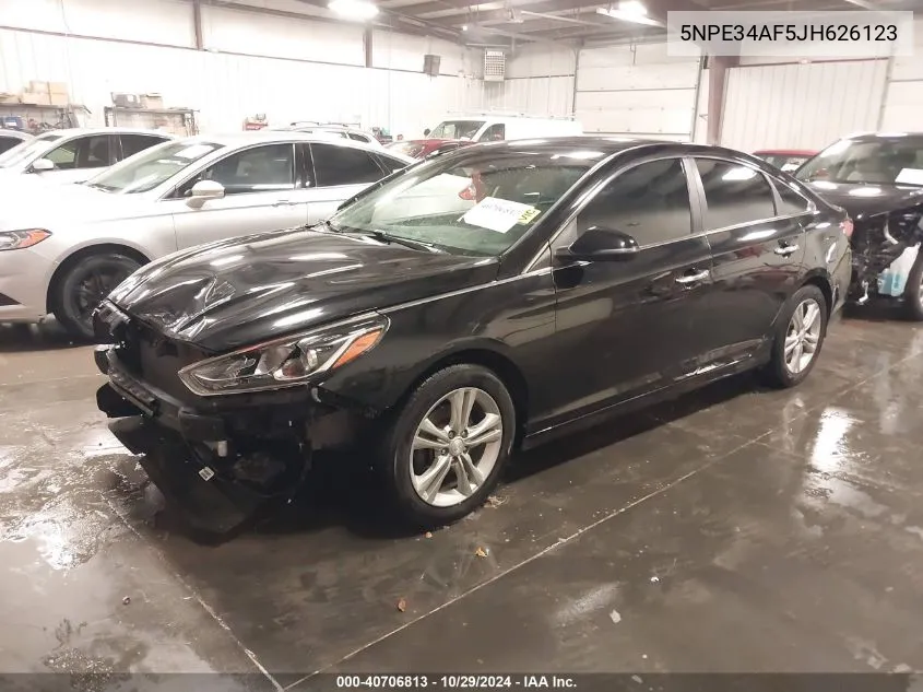 2018 Hyundai Sonata Sel VIN: 5NPE34AF5JH626123 Lot: 40706813