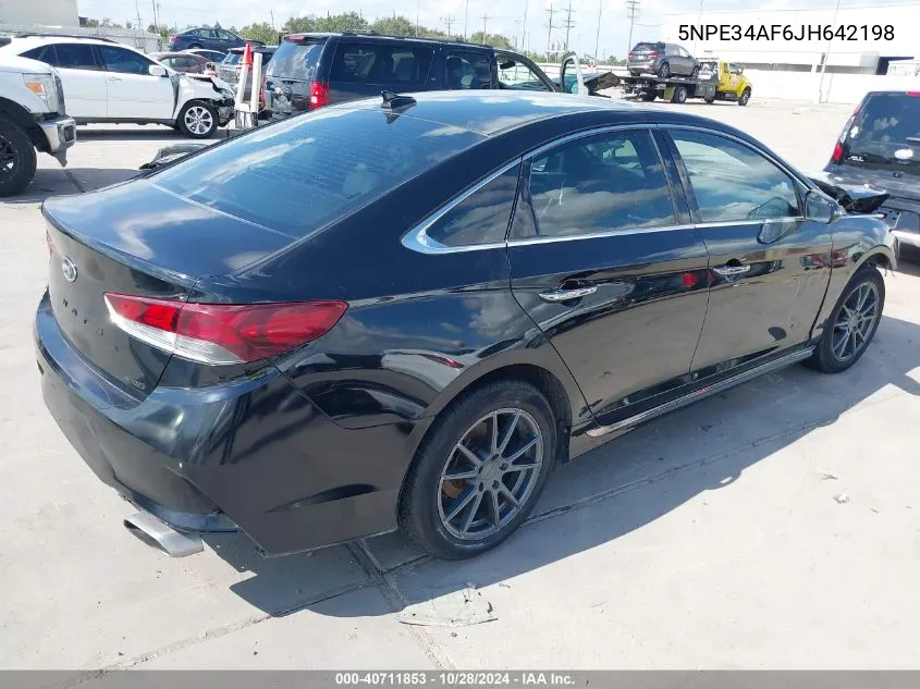 2018 Hyundai Sonata Sport VIN: 5NPE34AF6JH642198 Lot: 40711853