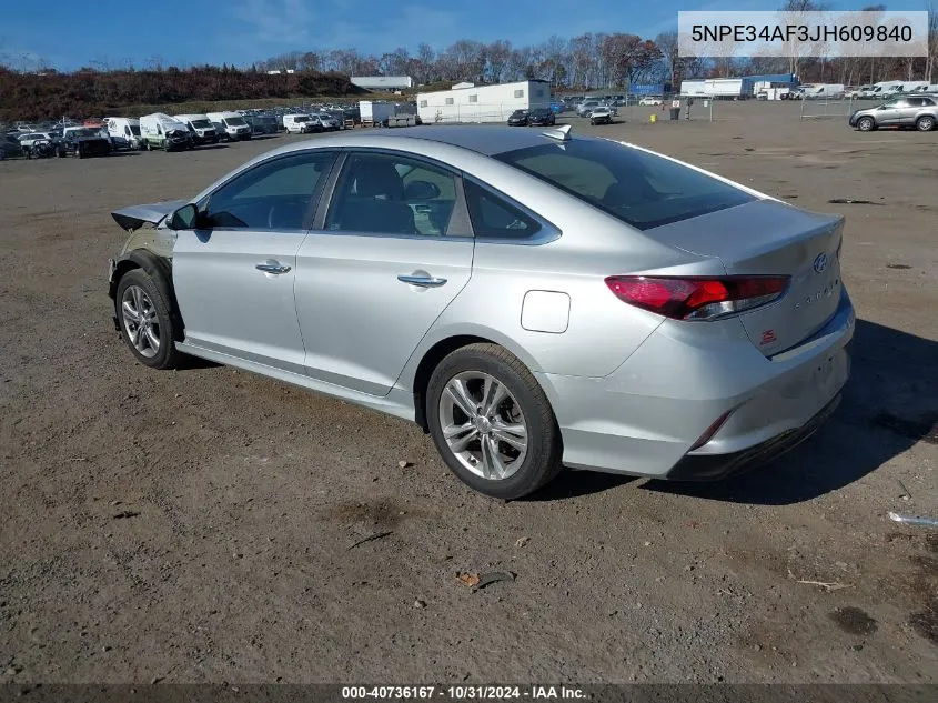 2018 Hyundai Sonata Sel VIN: 5NPE34AF3JH609840 Lot: 40736167