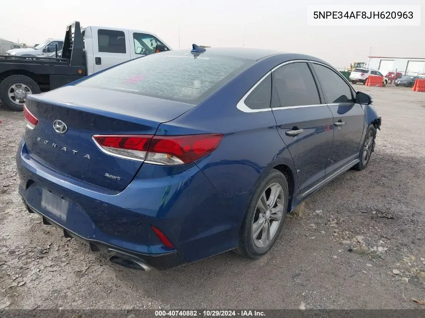 2018 Hyundai Sonata Sport VIN: 5NPE34AF8JH620963 Lot: 40740882