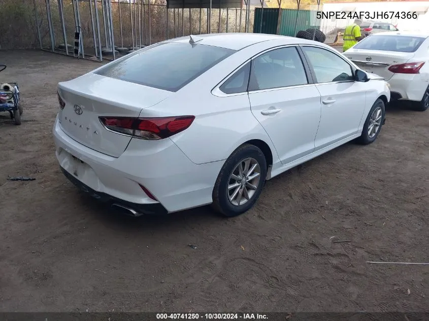 5NPE24AF3JH674366 2018 Hyundai Sonata Se