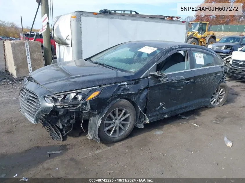 2018 Hyundai Sonata Se VIN: 5NPE24AF0JH607272 Lot: 40742225