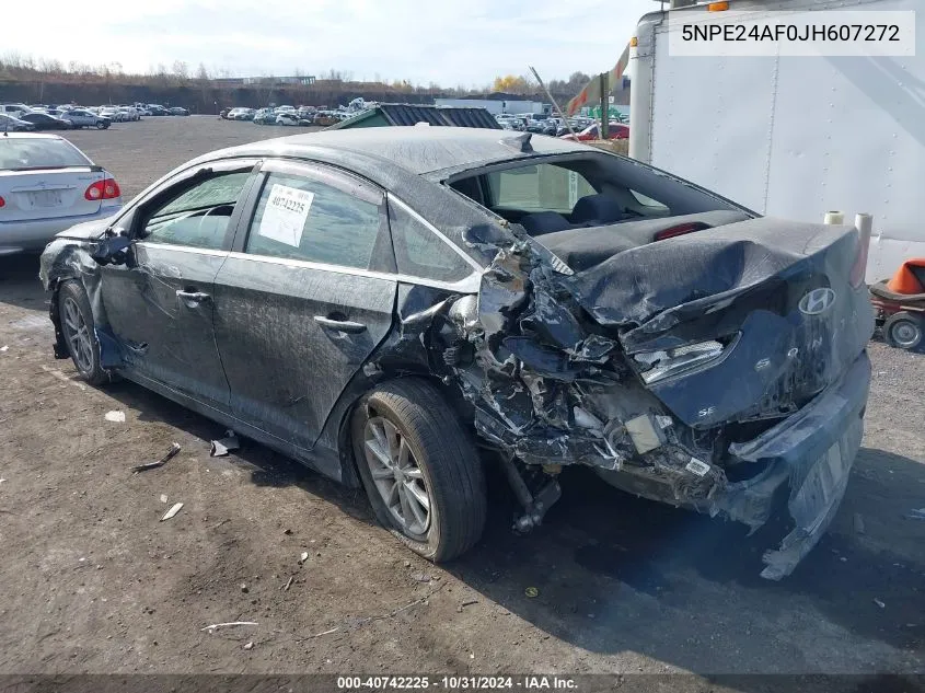 2018 Hyundai Sonata Se VIN: 5NPE24AF0JH607272 Lot: 40742225