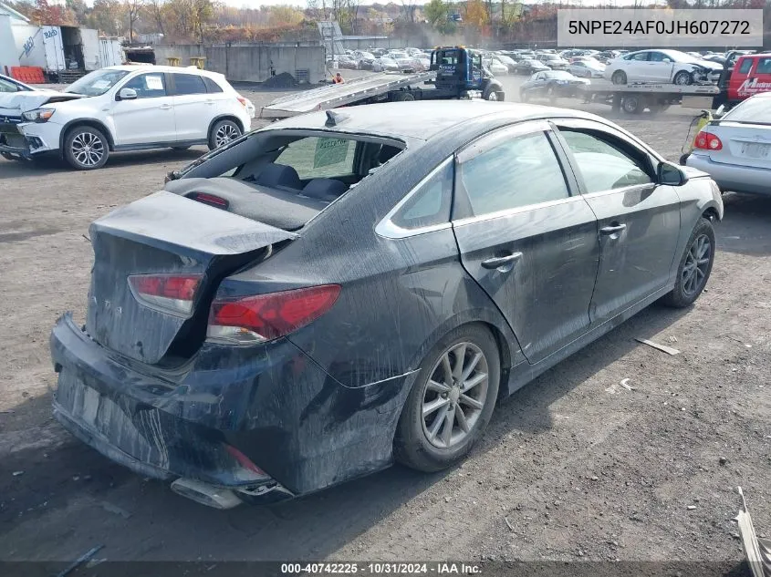 2018 Hyundai Sonata Se VIN: 5NPE24AF0JH607272 Lot: 40742225