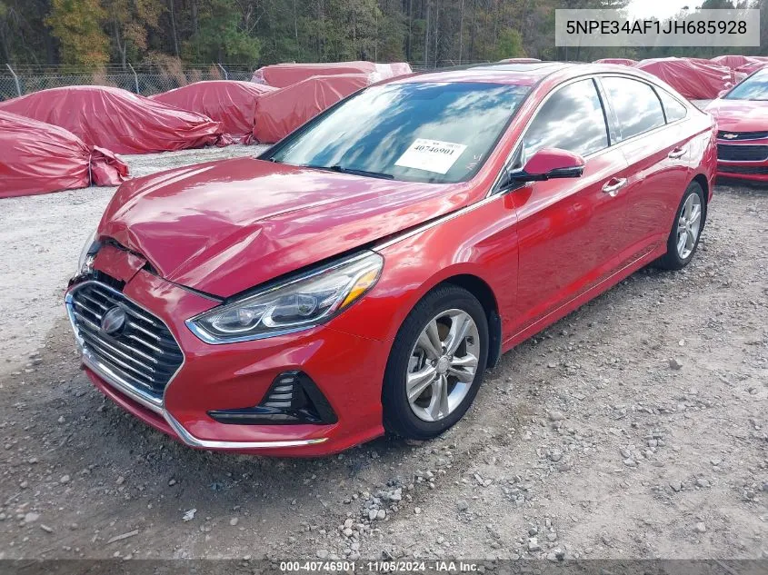 2018 Hyundai Sonata Limited VIN: 5NPE34AF1JH685928 Lot: 40746901