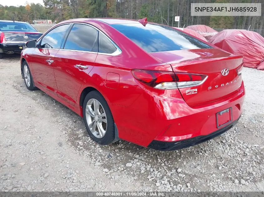 2018 Hyundai Sonata Limited VIN: 5NPE34AF1JH685928 Lot: 40746901