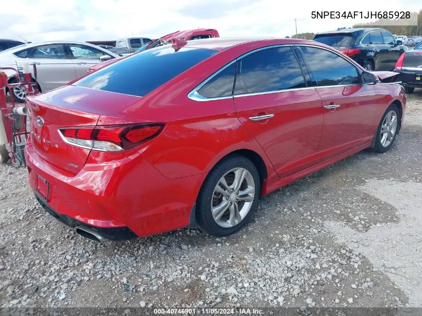 2018 Hyundai Sonata Limited VIN: 5NPE34AF1JH685928 Lot: 40746901