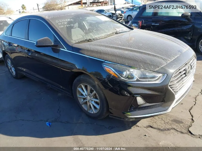 2018 Hyundai Sonata Se VIN: 5NPE24AF2JH676593 Lot: 40770280