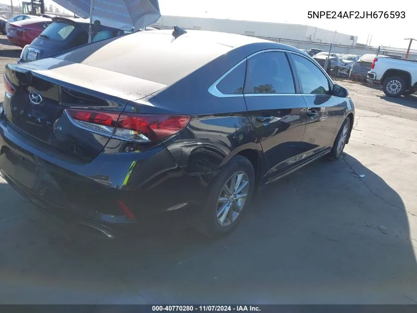 2018 Hyundai Sonata Se VIN: 5NPE24AF2JH676593 Lot: 40770280