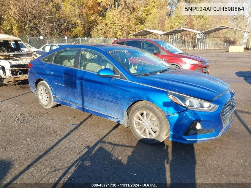 5NPE24AF0JH598864 2018 Hyundai Sonata Se