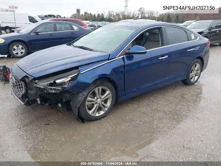 2018 Hyundai Sonata Limited VIN: 5NPE34AF9JH707156 Lot: 40782405