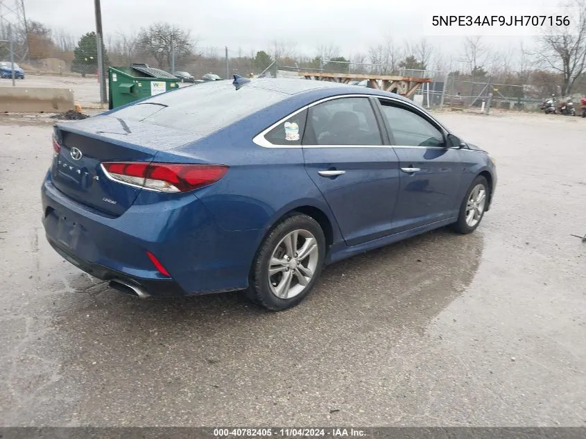 2018 Hyundai Sonata Limited VIN: 5NPE34AF9JH707156 Lot: 40782405