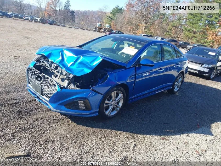 2018 Hyundai Sonata Limited VIN: 5NPE34AF8JH712266 Lot: 40783853