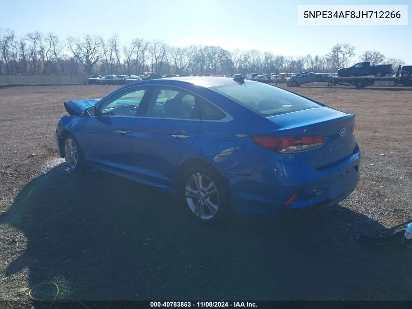 2018 Hyundai Sonata Limited VIN: 5NPE34AF8JH712266 Lot: 40783853