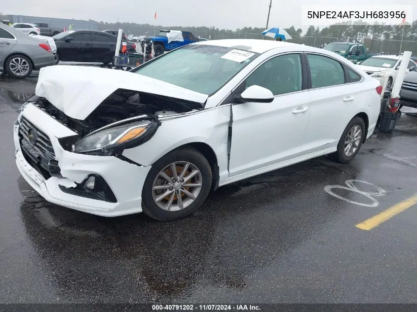 2018 Hyundai Sonata Se VIN: 5NPE24AF3JH683956 Lot: 40791202