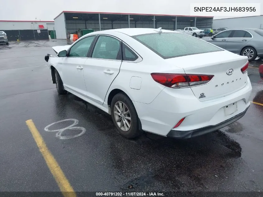 2018 Hyundai Sonata Se VIN: 5NPE24AF3JH683956 Lot: 40791202