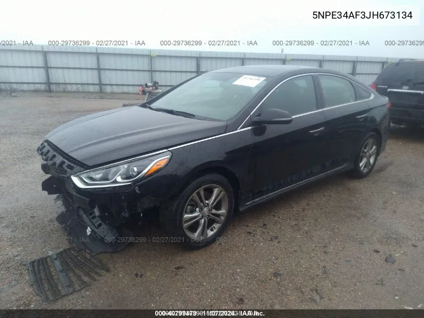 5NPE34AF3JH673134 2018 Hyundai Sonata Sport