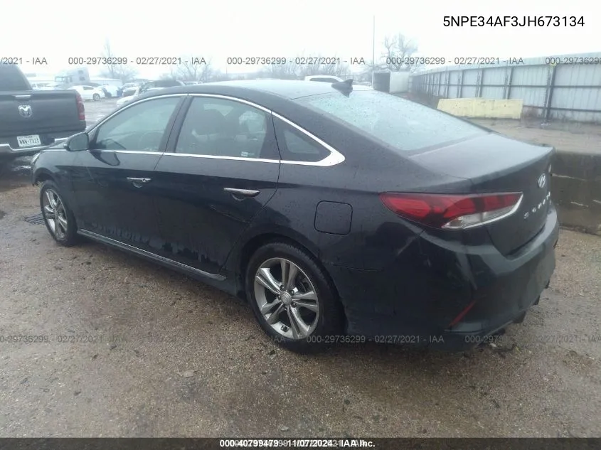 5NPE34AF3JH673134 2018 Hyundai Sonata Sport