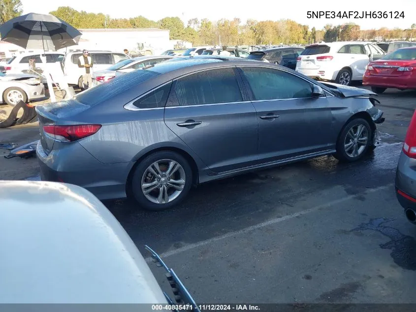 2018 Hyundai Sonata Sport VIN: 5NPE34AF2JH636124 Lot: 40835471