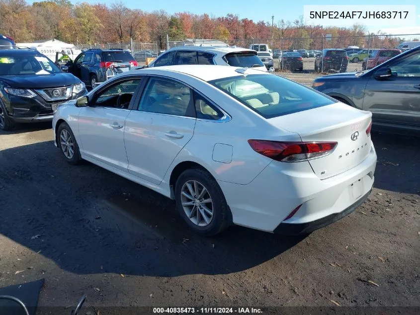 2018 Hyundai Sonata Se VIN: 5NPE24AF7JH683717 Lot: 40835473