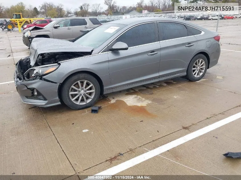 2018 Hyundai Sonata Se VIN: 5NPE24AF8JH715591 Lot: 40847302