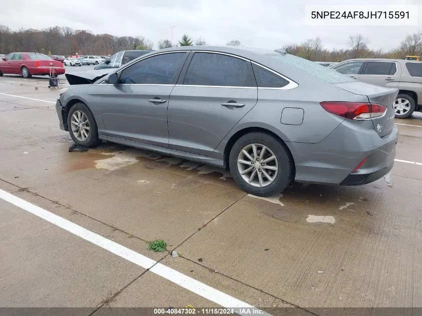 2018 Hyundai Sonata Se VIN: 5NPE24AF8JH715591 Lot: 40847302