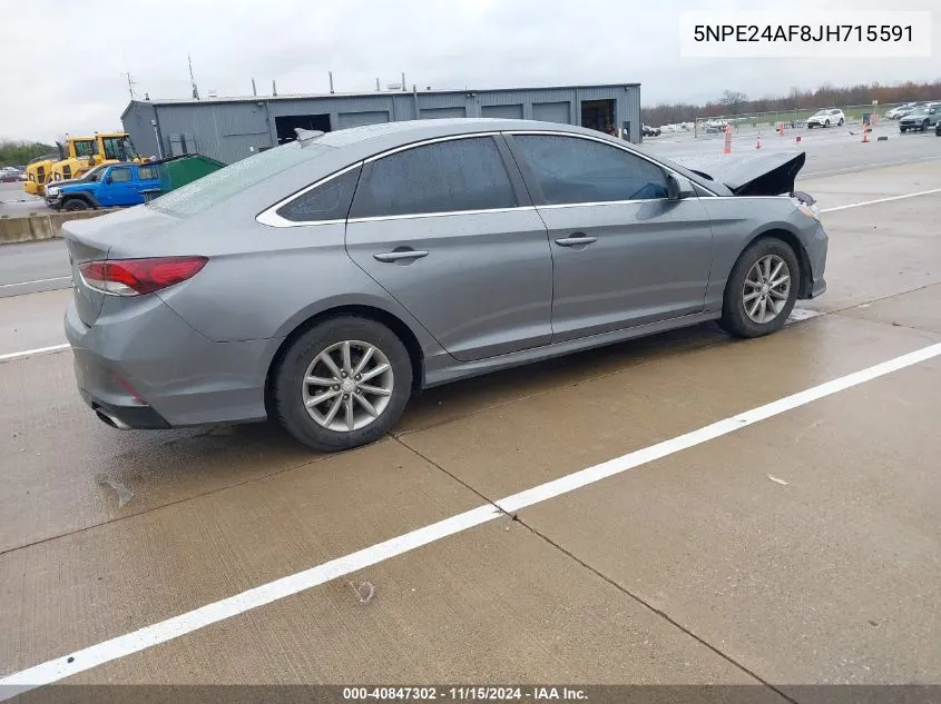 2018 Hyundai Sonata Se VIN: 5NPE24AF8JH715591 Lot: 40847302