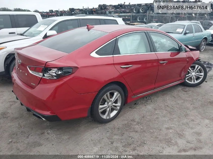 2018 Hyundai Sonata Sport VIN: 5NPE34AF8JH647614 Lot: 40888719