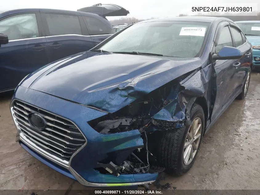 2018 Hyundai Sonata Se VIN: 5NPE24AF7JH639801 Lot: 40899871