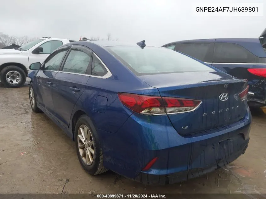 2018 Hyundai Sonata Se VIN: 5NPE24AF7JH639801 Lot: 40899871