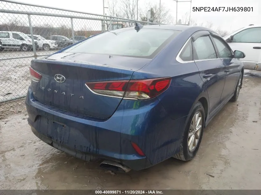 2018 Hyundai Sonata Se VIN: 5NPE24AF7JH639801 Lot: 40899871