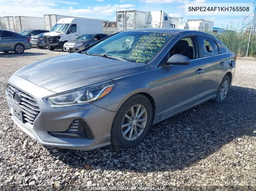 2019 Hyundai Sonata Se VIN: 5NPE24AF1KH765508 Lot: 12103884